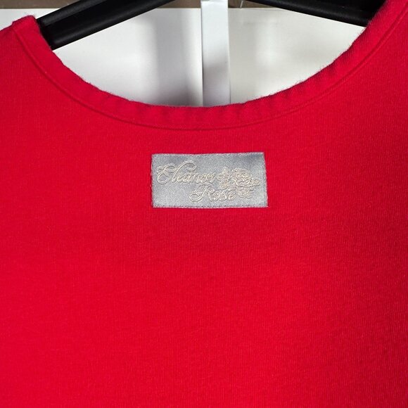 Eleanor Rose Girls Red Blue Ruffle Dress Polka Dots Plaid Americana Twirl 7-8 - Picture 3 of 6